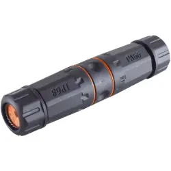 LSA connector, LSA (cable-Ø 3-8 mm) to LSA, straight, Cat 6A, BS08-01047