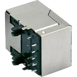 Socket, RJ45, 8 pole, 8P8C, Cat 5, solder connection, Y-CONJACK-21