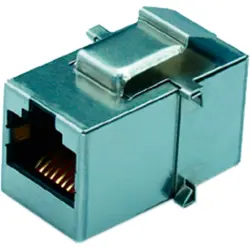 Modular adapter, RJ45 socket to RJ45 socket, straight, Cat 5, Y-CONJACK-16