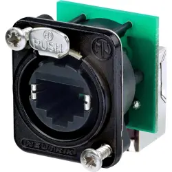 Modular adapter, RJ45 socket to RJ45 socket, straight, Cat 5e, NE8FDP-R-B