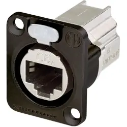 Modular adapter, RJ45 socket to RJ45 socket, straight, Cat 6A, NE8FDX-P6-B