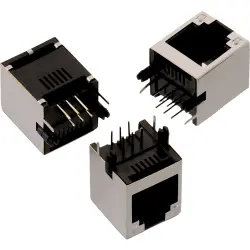 Socket, RJ11/RJ12/RJ14/RJ25, 6 pole, 6P6C, Cat 3, through hole, 615006143221