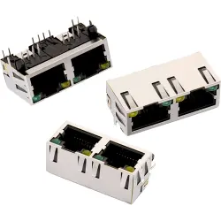 Socket, RJ45, 8 pole, 8P8C, Cat 3, solder connection, through hole, 615016137721