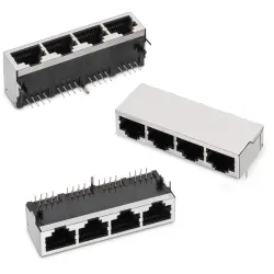 Socket, RJ45, 8 pole, 8P8C, Cat 3, solder connection, through hole, 615032137821