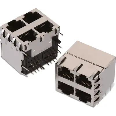 Socket, RJ45, 8 pole, 8P8C, Cat 3, through hole, 615032243321 - 1
