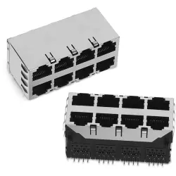 Socket, RJ45, 8 pole, 8P8C, Cat 3, through hole, 615064243321