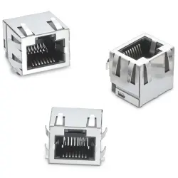 Socket, RJ45, 8 pole, 8P8C, Cat 3, solder connection, SMD, 634008149721