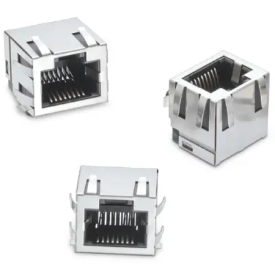 Socket, RJ45, 8 pole, 8P8C, Cat 3, solder connection, SMD, 634008149721 - 1