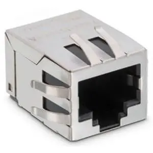 Socket, RJ45, 8 pole, 8P8C, Cat 5, solder connection, SMD, 7498011001A - 1