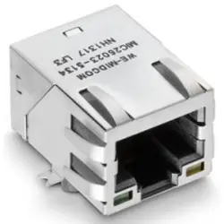Socket, RJ45, 8 pole, 8P8C, Cat 5, solder connection, SMD, 7498011211