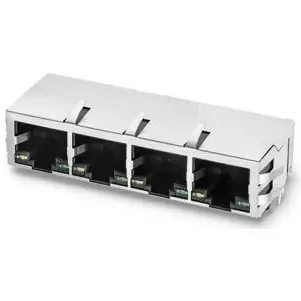 Socket, RJ45, Cat 5, solder connection, through hole, 7499031120A - 1