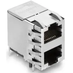 Socket, RJ45, 8 pole, 8P8C, Cat 5, solder connection, through hole, 7499051002