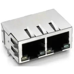 Socket, RJ45, 8 pole, 8P8C, Cat 5, solder connection, through hole, 7499121211