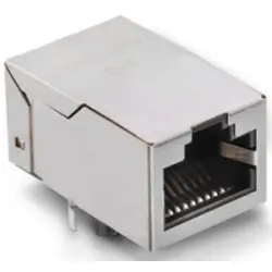 Socket, RJ45, 8 pole, 8P8C, Cat 5, solder connection, through hole, 7499210001A