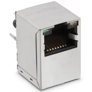 Socket, RJ45, 8 pole, 8P8C, Cat 5, solder connection, through hole, 7499410221 - 1