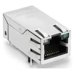 Socket, RJ45, 8 pole, 8P8C, solder connection, through hole, 7499411122A