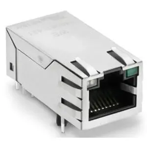 Socket, RJ45, 8 pole, 8P8C, solder connection, through hole, 7499511420 - 1