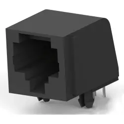 Socket, RJ45, 8 pole, 8P8C, Cat 3, solder connection, PCB mounting, 5520251-4