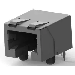 Socket, RJ45, 8 pole, 8P8C, Cat 3, solder connection, PCB mounting, 3-5338556-1