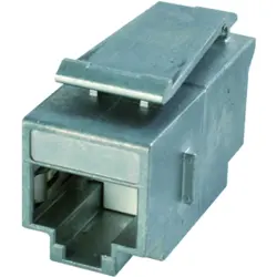 Modular adapter, RJ45 plug to RJ45 socket, straight, Cat 5e, 100023227