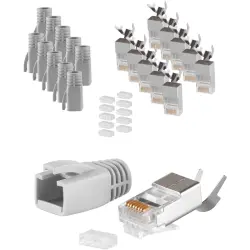 Plug, RJ45, 8 pole, 8P8C, Cat 5 bis Cat 7, cable assembly, BS72067-10GR