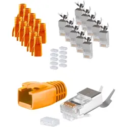 Plug, RJ45, 8 pole, 8P8C, Cat 5 bis Cat 7, cable assembly, BS72067-10O