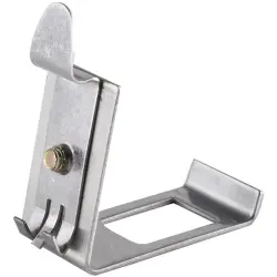 Keystone holder, silver, for DIN rail, BS08-10021