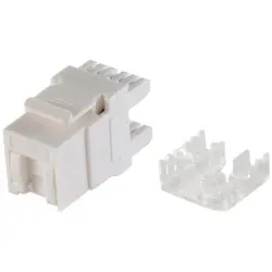 Keystone socket, RJ45, 8 pole, 8P8C, Cat 6, panel mounting, BS08-10035