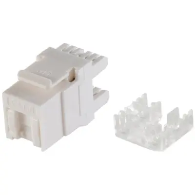 Keystone socket, RJ45, 8 pole, 8P8C, Cat 6, panel mounting, BS08-10035 - 1
