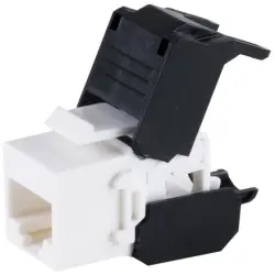 Keystone socket, RJ45, 8 pole, 8P8C, Cat 6A, panel mounting, BS08-10038