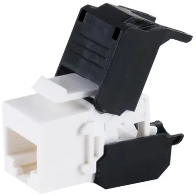 Keystone socket, RJ45, 8 pole, 8P8C, Cat 6A, panel mounting, BS08-10038 - 1