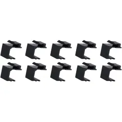 Dust protective cap, black, for 1 Keystone port, BS08-10121