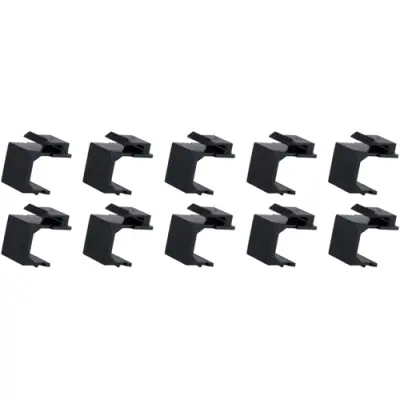 Dust protective cap, black, for 1 Keystone port, BS08-10121 - 1