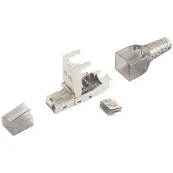Plug, RJ45, 8 pole, 8P8C, Cat 6A, IDC connection, BS08-51001