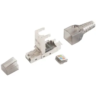 Plug, RJ45, 8 pole, 8P8C, Cat 6A, IDC connection, BS08-51001 - 1