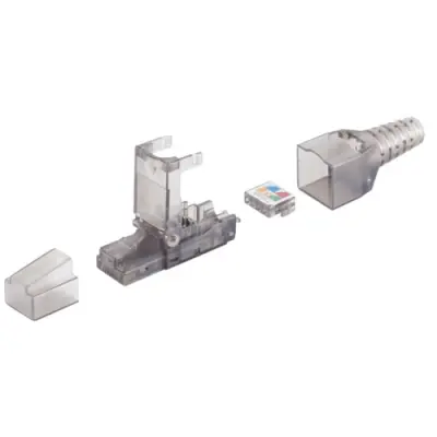 Plug, RJ45, 8 pole, 8P8C, Cat 6A, IDC connection, BS08-51002 - 1