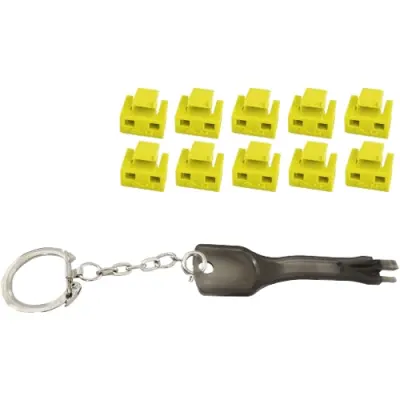 Blocker kit, yellow, for RJ45 socket, BS08-01032, package with 11 pieces - 1