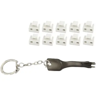 Blocker kit, white, for RJ45 socket, BS08-01036, package with 11 pieces - 1