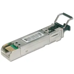 Transceiver, duplex LC, 1.25 Gbps, 20 km, SFP, singlemode, silver, DN-81001-01