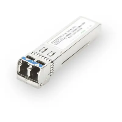 Transceiver, duplex LC, 10 Gbps, 10 km, SFP+, singlemode, silver, DN-81201-01 - 1