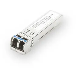 Transceiver, duplex LC, 10 Gbps, 10 km, SFP+, singlemode, silver, DN-81201-01