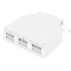 DIN rail adapter, 6 x SC/DX, 2 row, (W x H x D) 125 x 35 x 130 mm, gray, DN-96890