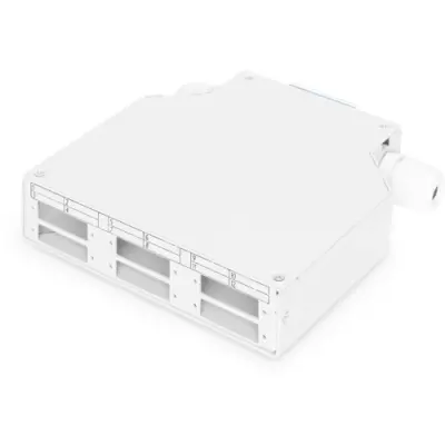 DIN rail adapter, 6 x SC/DX, 2 row, (W x H x D) 125 x 35 x 130 mm, gray, DN-96890 - 1