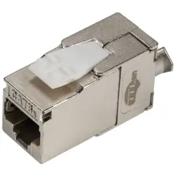 Keystone module, RJ45 socket, straight, Cat 6A, 1808