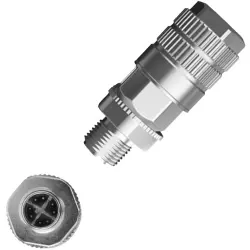 Plug, 8 pole, Cat 6A, IDC connection, cable assembly, 8103