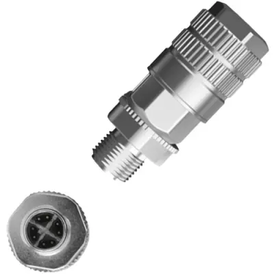 Plug, 8 pole, Cat 6A, IDC connection, cable assembly, 8103 - 1
