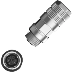 Plug, 8 pole, Cat 6A, IDC connection, cable assembly, 8104