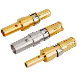 Pin contact, AWG 12-10, crimp connection, gold-plated, 131C11139X