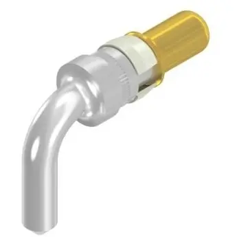 Pin contact, solder connection, gold-plated, 131C13019X - 1