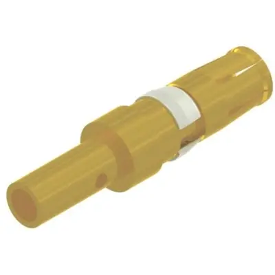 Receptacle, AWG 14-12, crimp connection, gold-plated, 132C11029X - 1